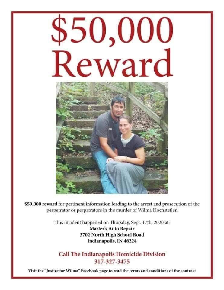 Hochstetler Indianapolis shooting reward